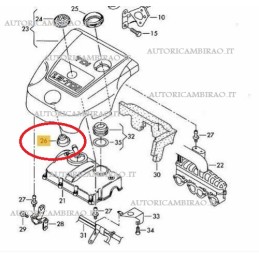 Gommino supporto asta livello olio motore Audi 1.9 TDI Seat Ibiza 1.9 TDI Skoda Fabia 1.9 SDI VW Golf VI 1.6 Bi-Fuel 038103638B
